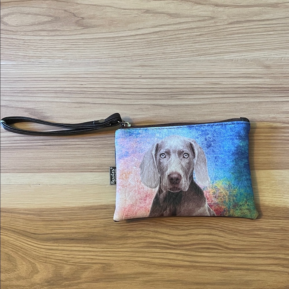 Dog Print Wristlet Pouch - Multicolor
